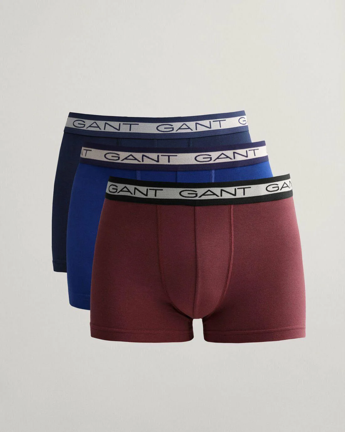 Underwear | Mens GANT 3-Pack Basic Trunks Plumped Red