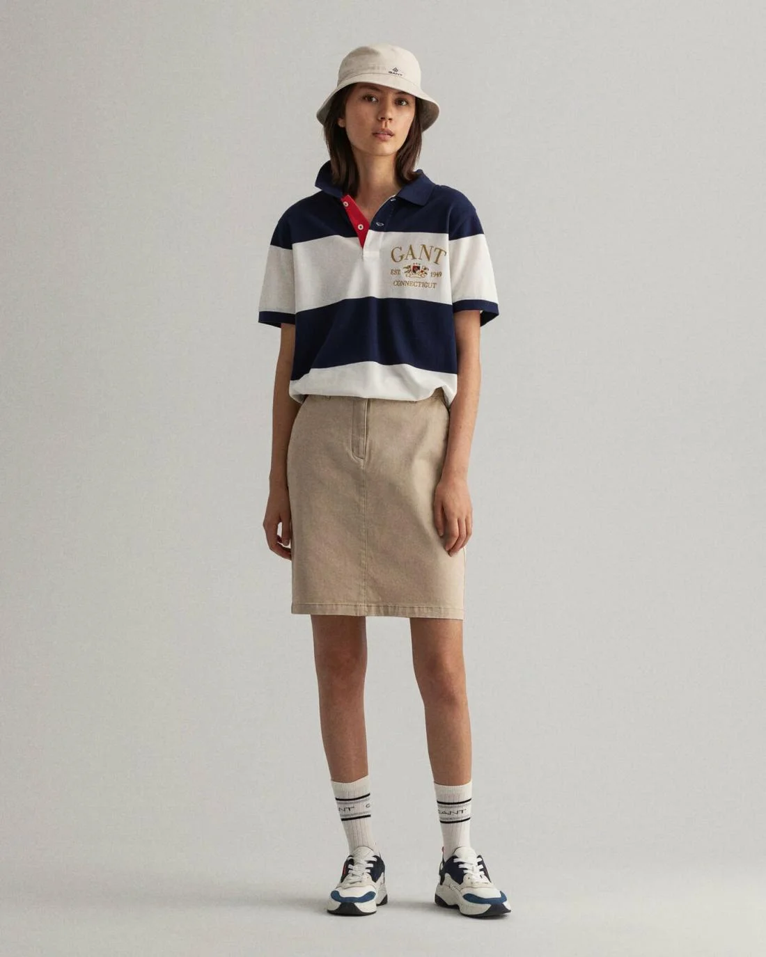 Shorts And Skirts | Womens GANT Slim Fit Classic Chino Skirt Dry Sand