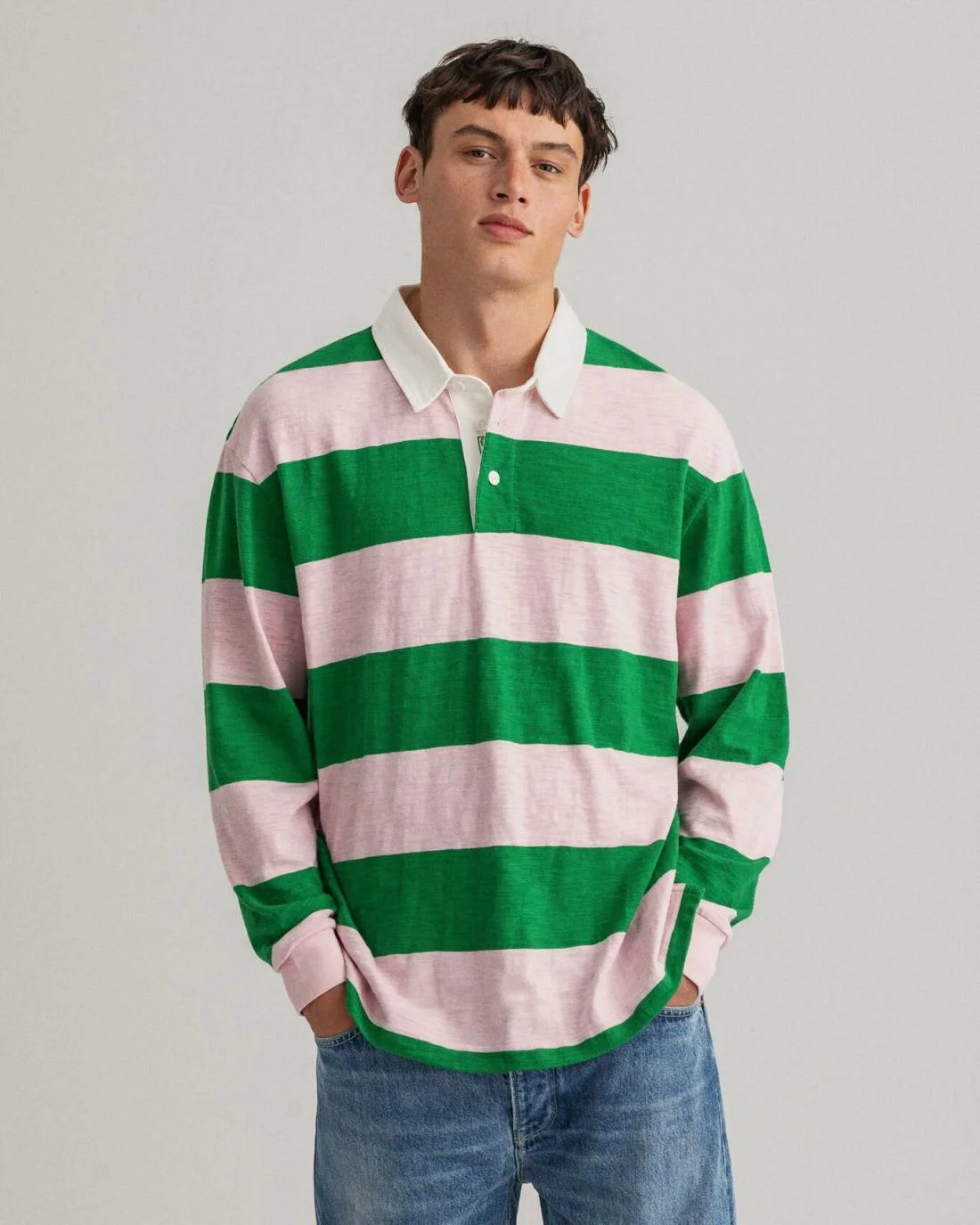 Rugby Shirts | Mens GANT Rowing Heavy Rugger Lavish Green