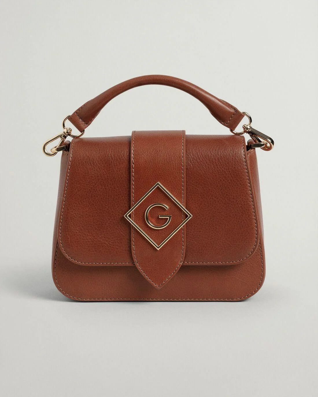 Bags | Womens GANT Icon G Leather Bag Clay Brown