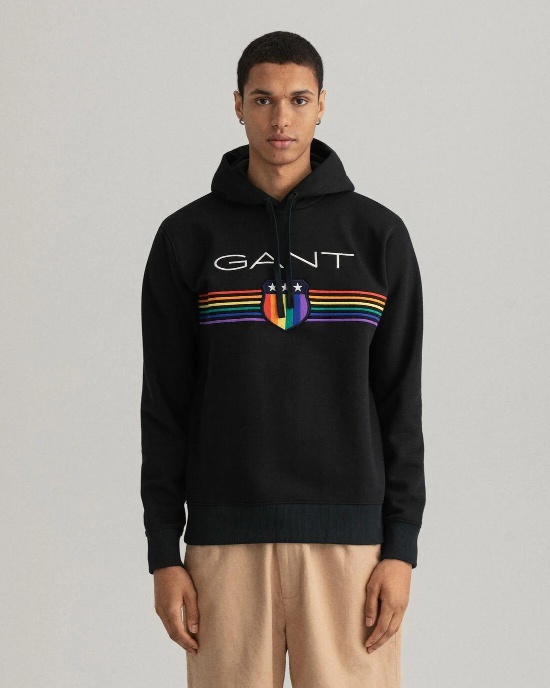 Hoodies And Sweats | Mens GANT Pride Hoodie Black