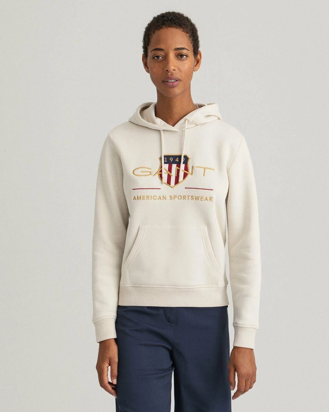 Hoodies And Sweats | Womens GANT Archive Shield Sweat Hoodie Putty