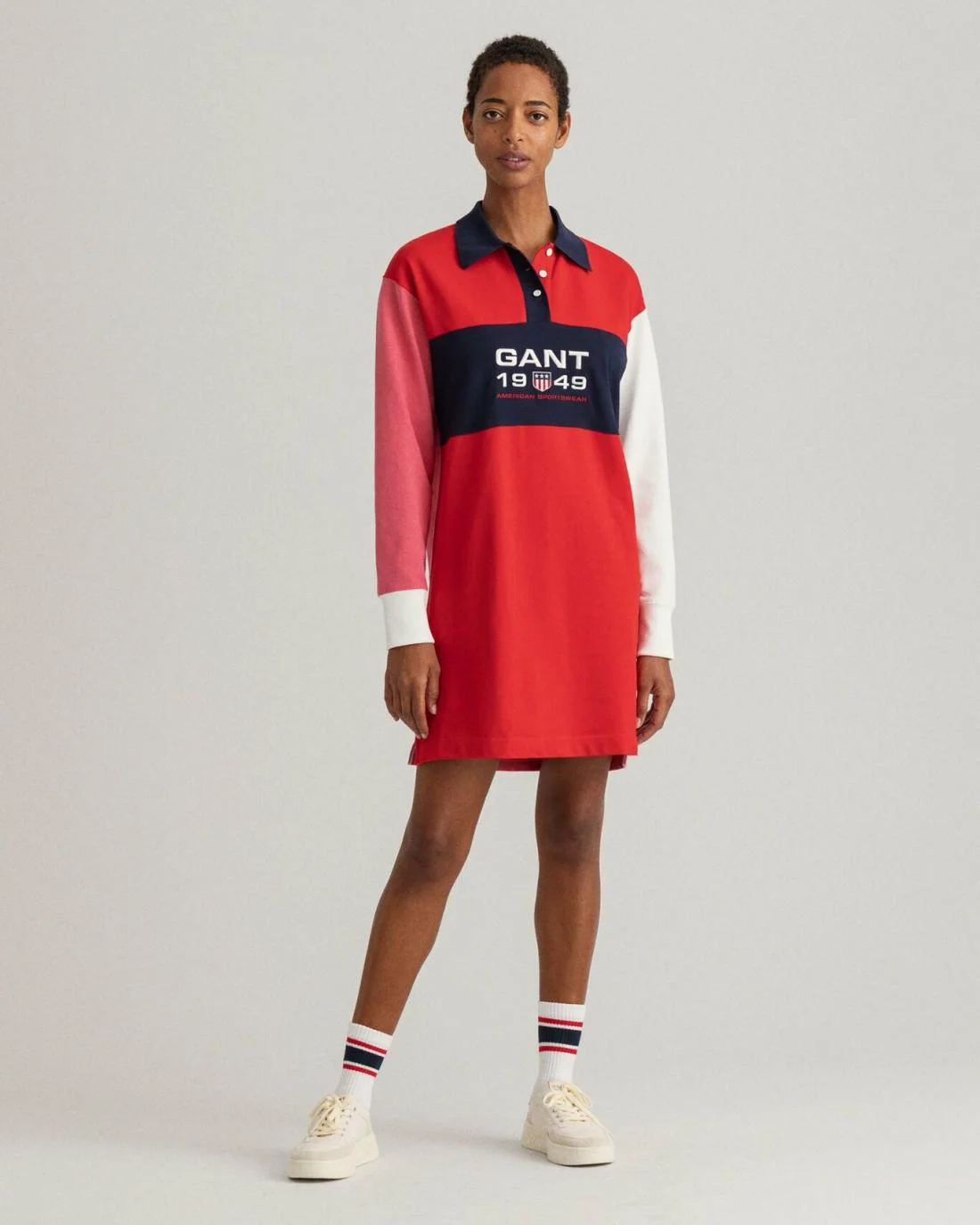 Dresses | Womens GANT Retro Shield Rugger Dress Bright Red