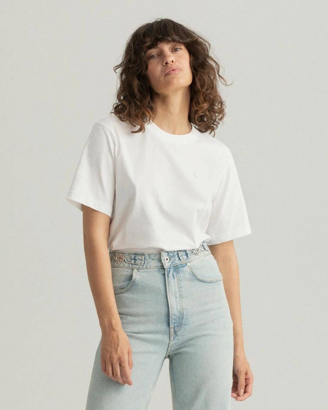 Polos And T-Shirts | Womens GANT Icon G Essential T-Shirt White