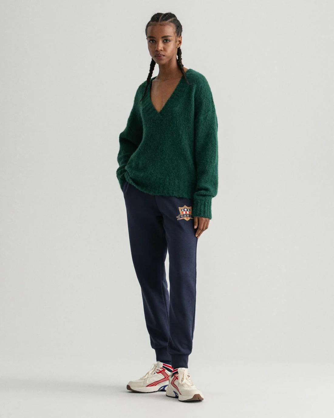 Hoodies And Sweats | Womens GANT Banner Shield Sweatpants Evening Blue