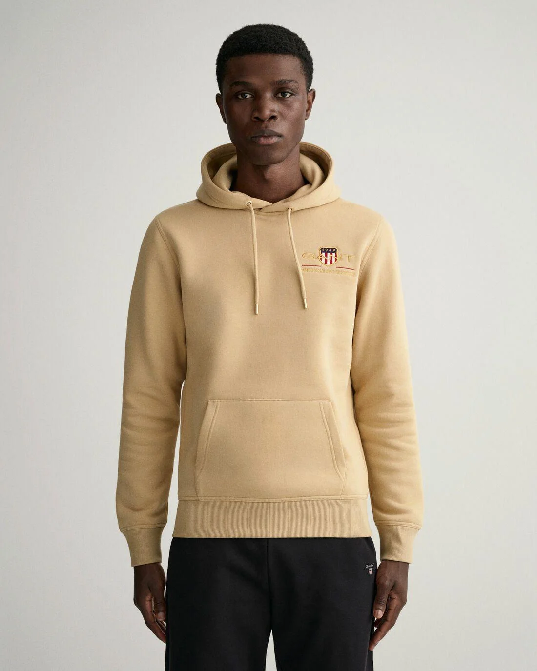 Hoodies And Sweats | Mens GANT Medium Archive Shield Hoodie Hazelwood Beige