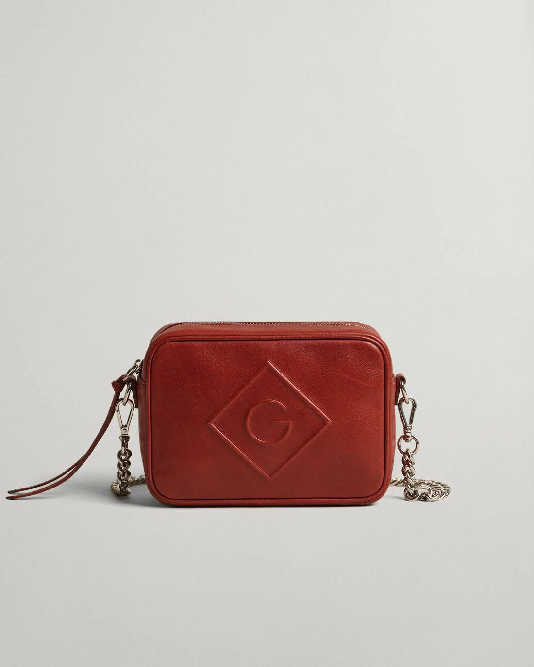 Bags | Womens GANT Icon G Leather Camera Bag Burgundy